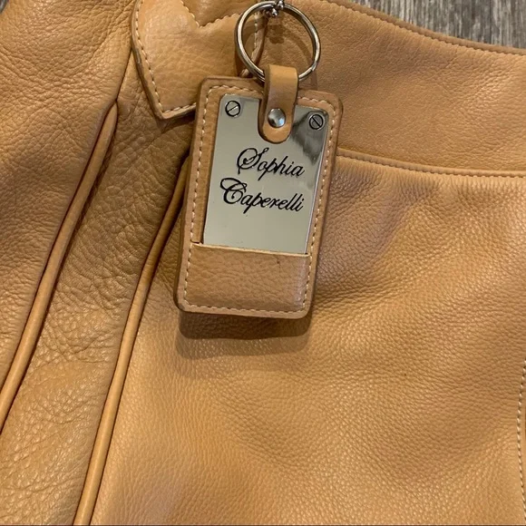 Sophia Caperelli Leather Shoulder Bag Purse - Picture 2 of 15